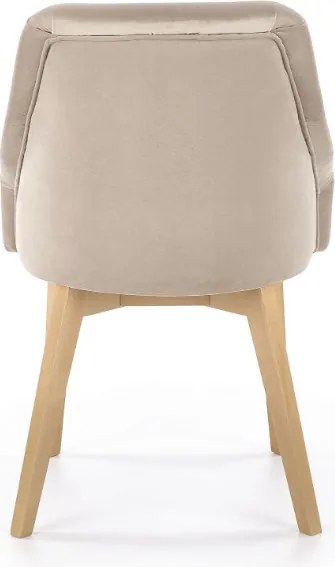 Tapicerowane krzesło do jadalni na drewnianych nogach Toledo 2 Halmar