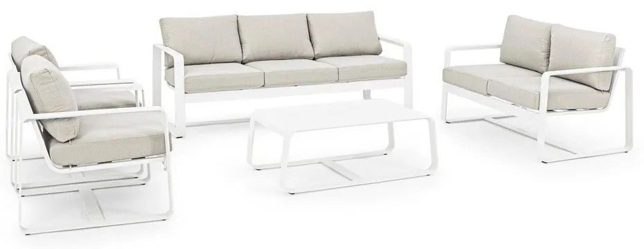 Biała aluminiowa sofa ogrodowa Merrigan – Bizzotto