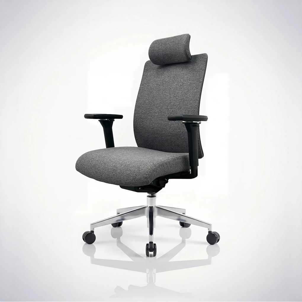 Fotel biurowy ergonomiczny ciemnoszary VECTOR