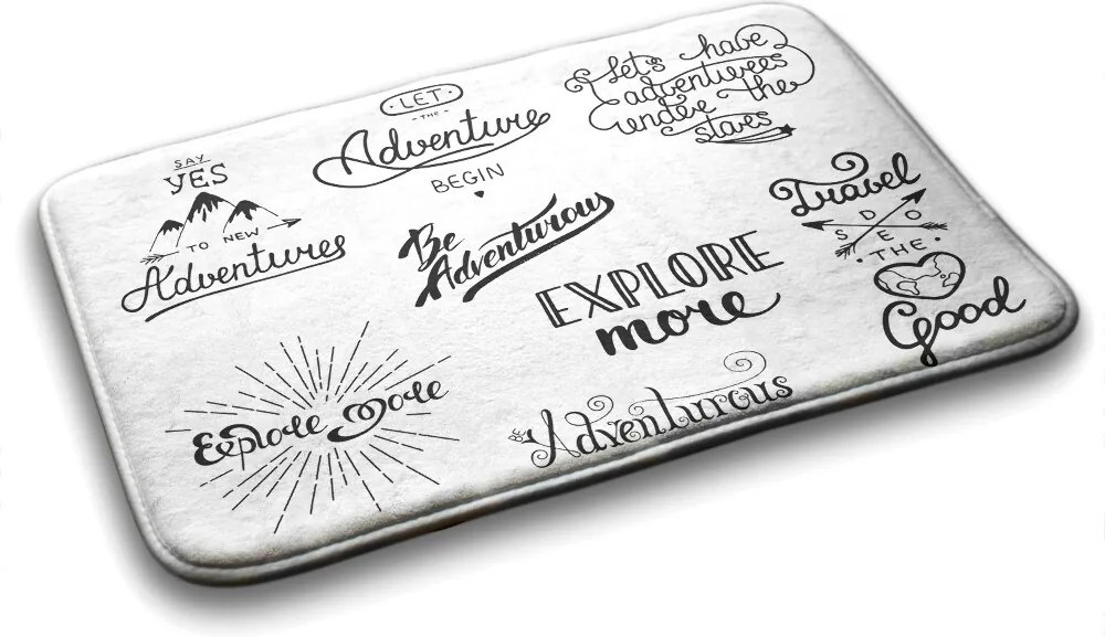 Dywanik antypoślizgowy do łazienki Dywanik antypoślizgowy do łazienki Przygoda Motywacja