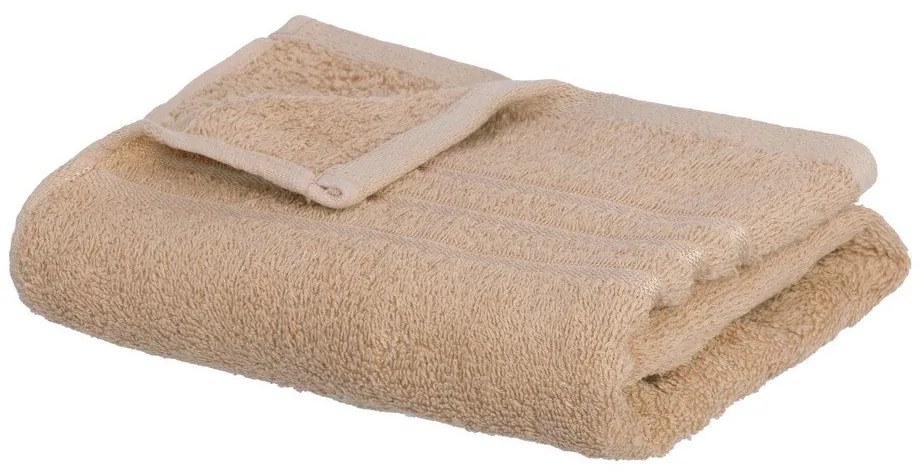 Beżowy bawełniany ręcznik frotte 50x100 cm Simple – Casa Selección