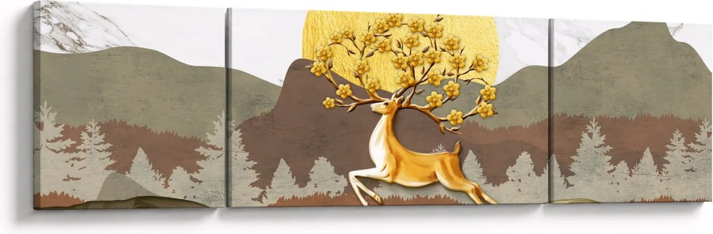 Obraz jelenia (170x50 cm)