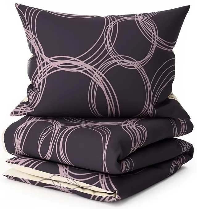 PrzytulneMieszkanie.pl PrzytulneMieszkanie.pl Bawełniana pościel BUBBLES BLEND czarna Rozmiar pościeli: 70 x 90 cm | 140 x 200 cm