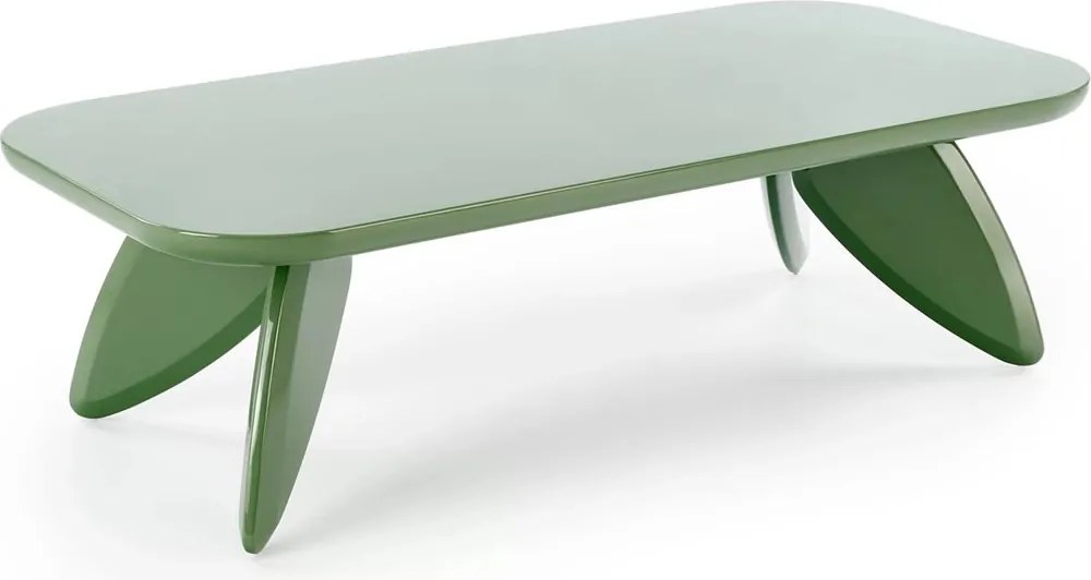 Stolik kawowy prostokątny Lumis 120 cm - zielony