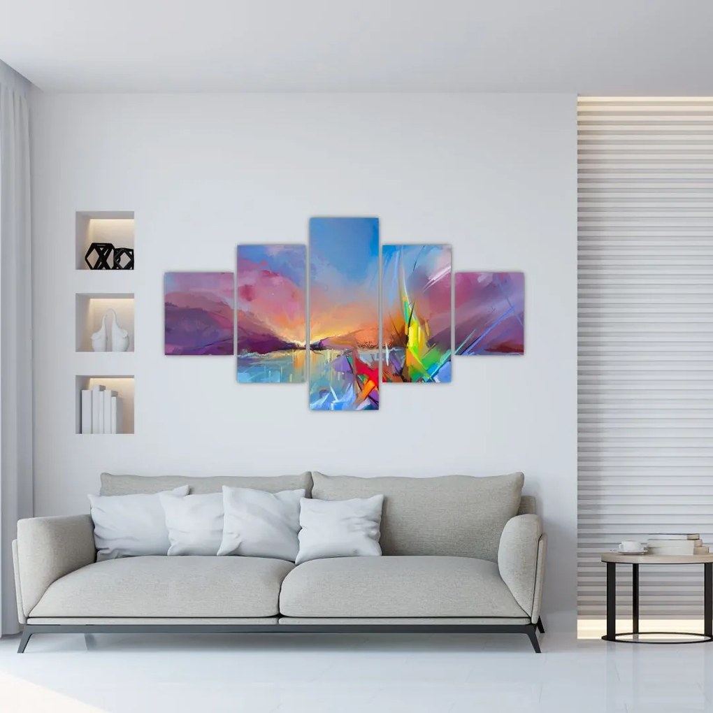 Obraz - Zachód słońca (125x70 cm)