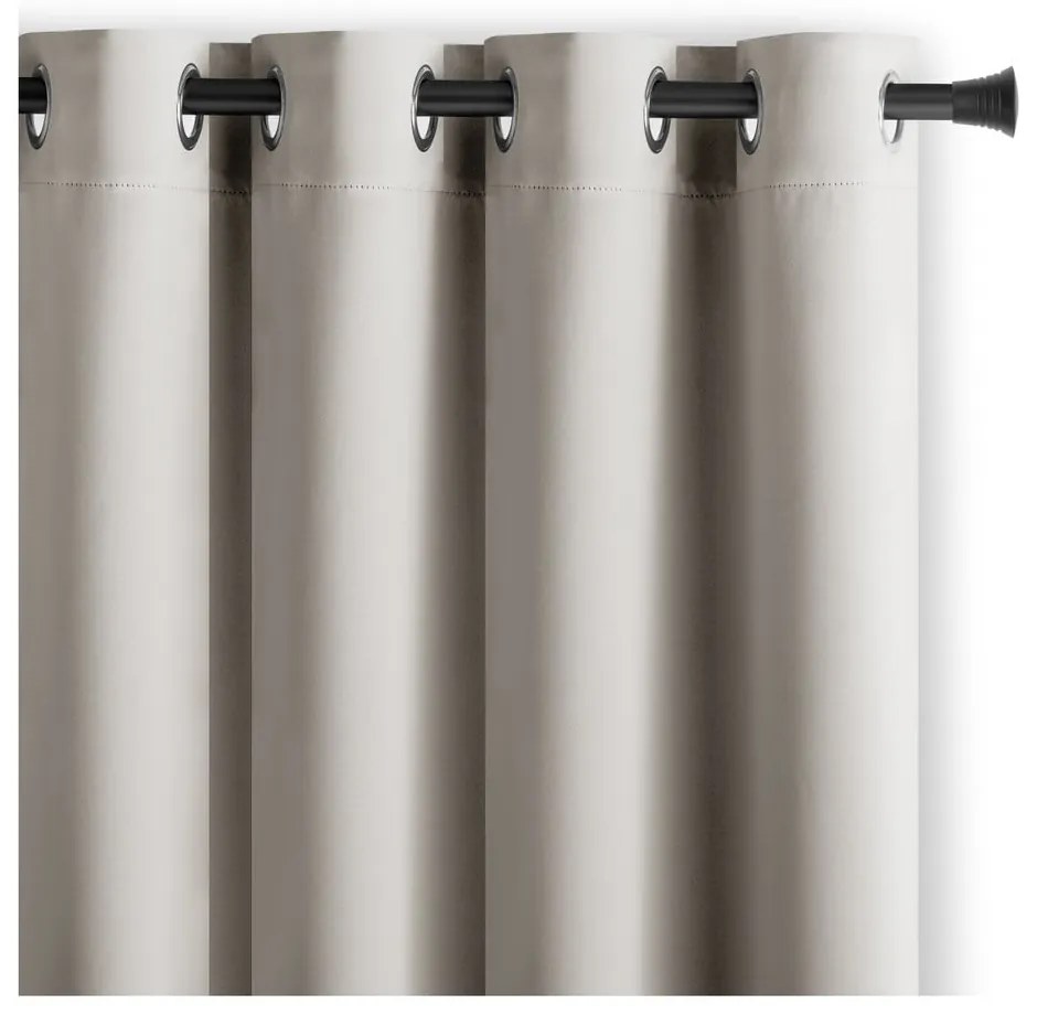 Beżowa zasłona zaciemniająca 140x270 cm Eyelets – Restilo