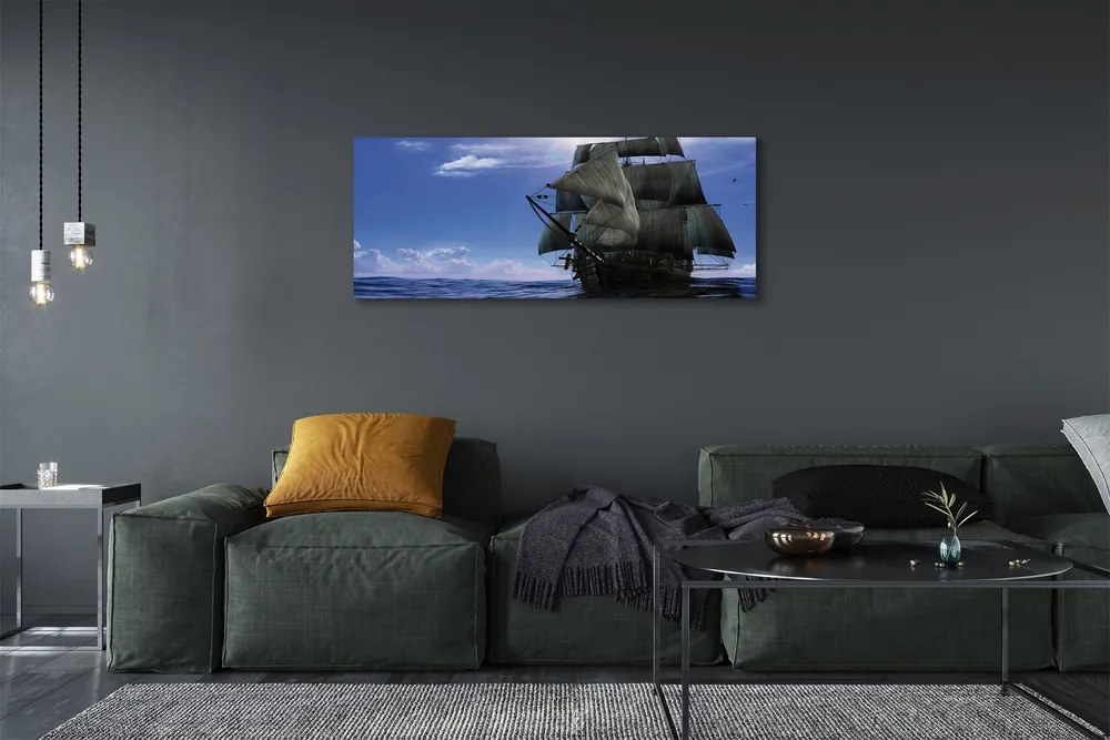 Obraz na płótnie Spokojny Rejs Statkiem