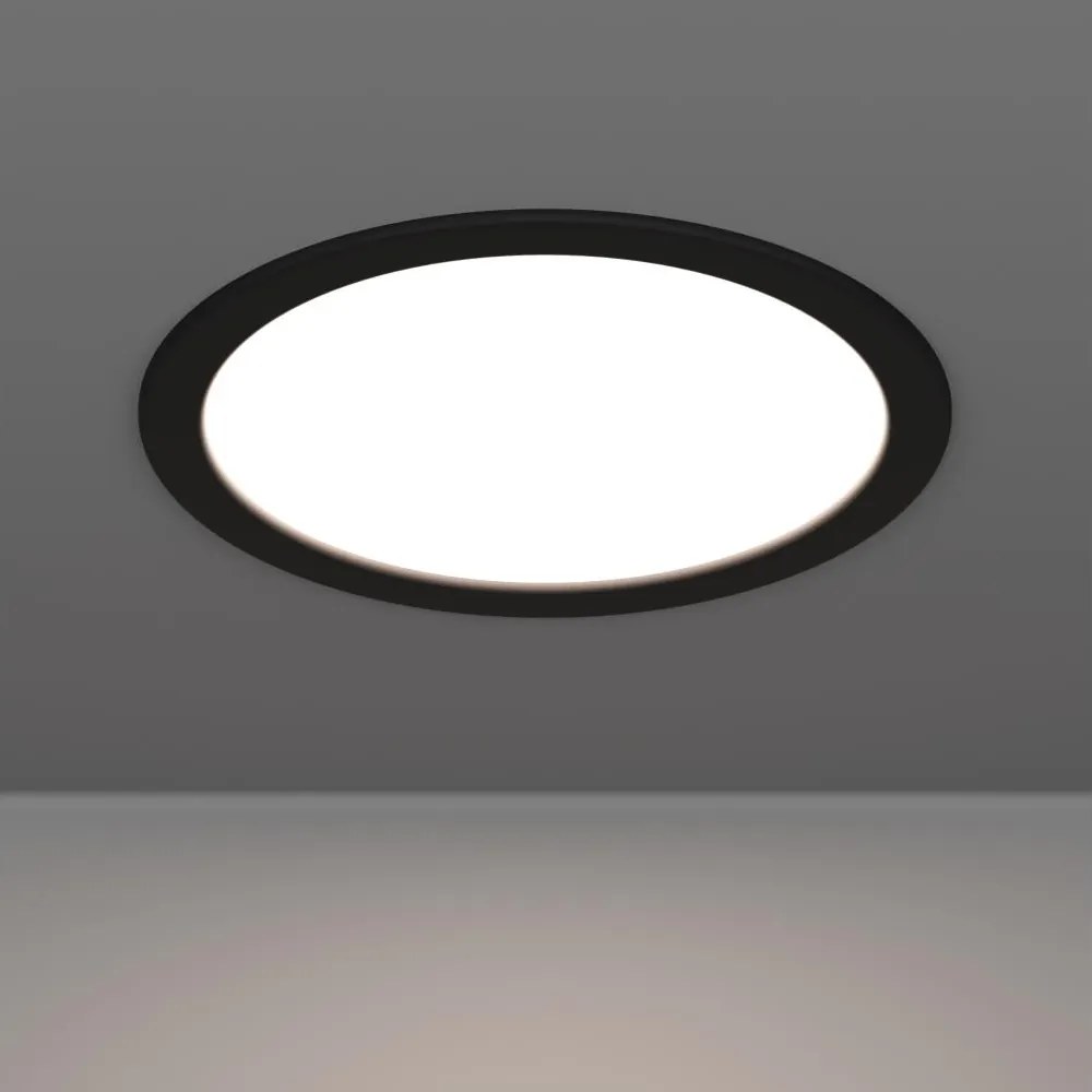 Eglo 901389 - LED Oprawa wpuszczana FUEVA LED/18,5W/230V śr. 21,6 cm czarna