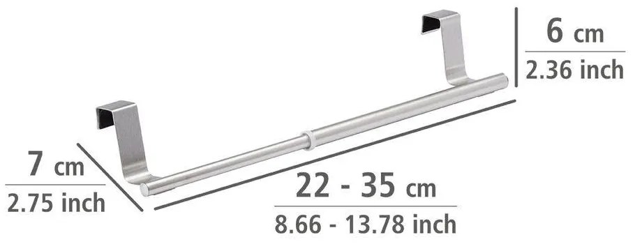 Teleskopowy wieszak na szafkę - kuchenny, łazienkowy, 22-35 cm, WENKO