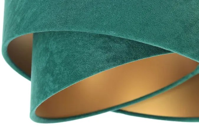 Biało-zielona lampa wisząca nad stół potrójna - S498 P3-F29