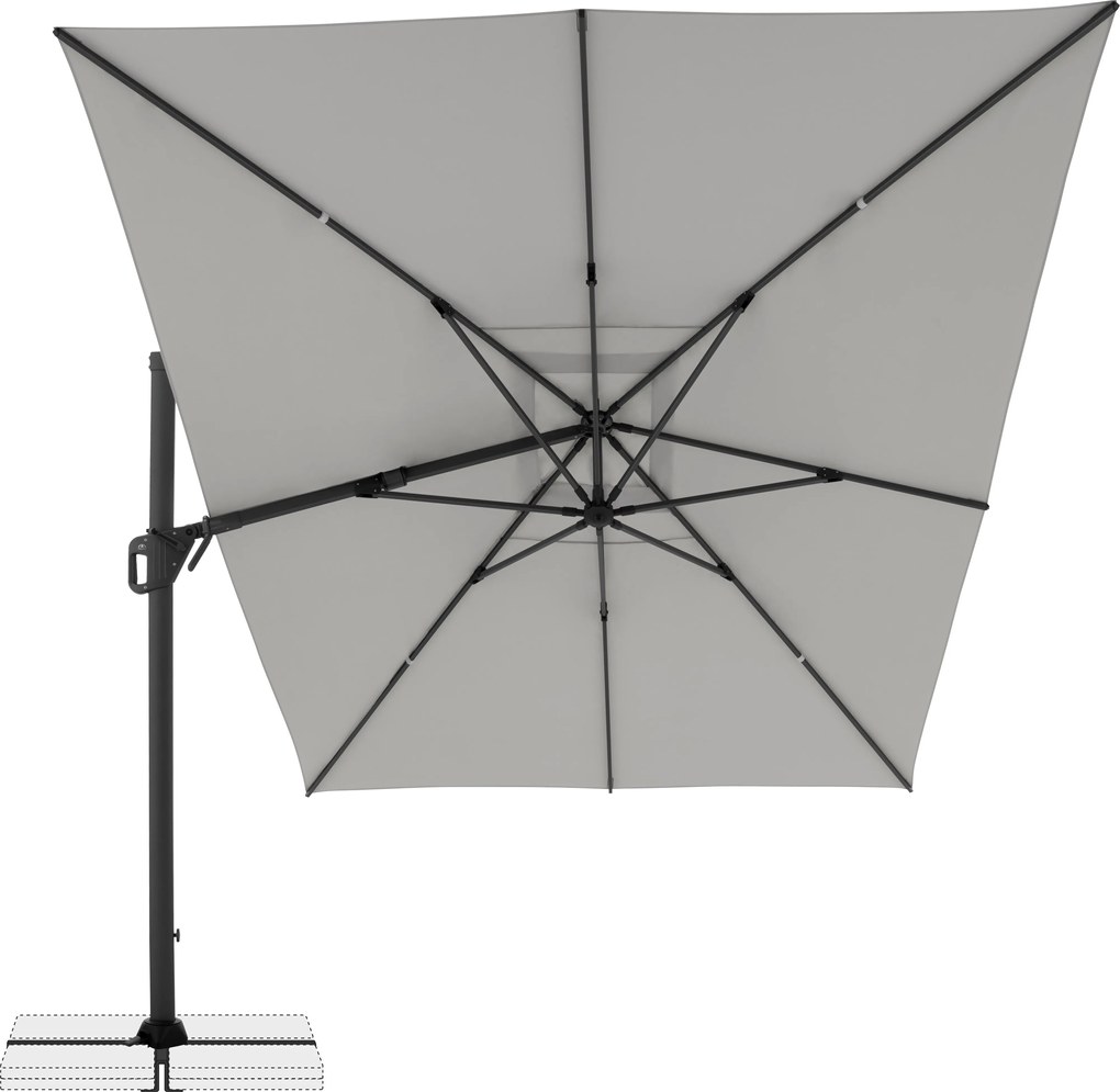 Doppler LIFE 300 x 400 cm – Parasol ogrodowy odchylany z boczną podporą