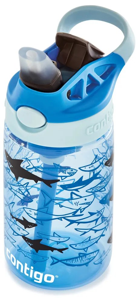 Contigo Butelka dla dzieci Easy Clean 420 ml Blue Sharks