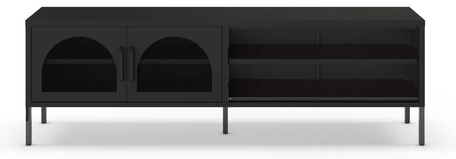 Czarna szafka pod TV 160x50 cm Diora – Marckeric