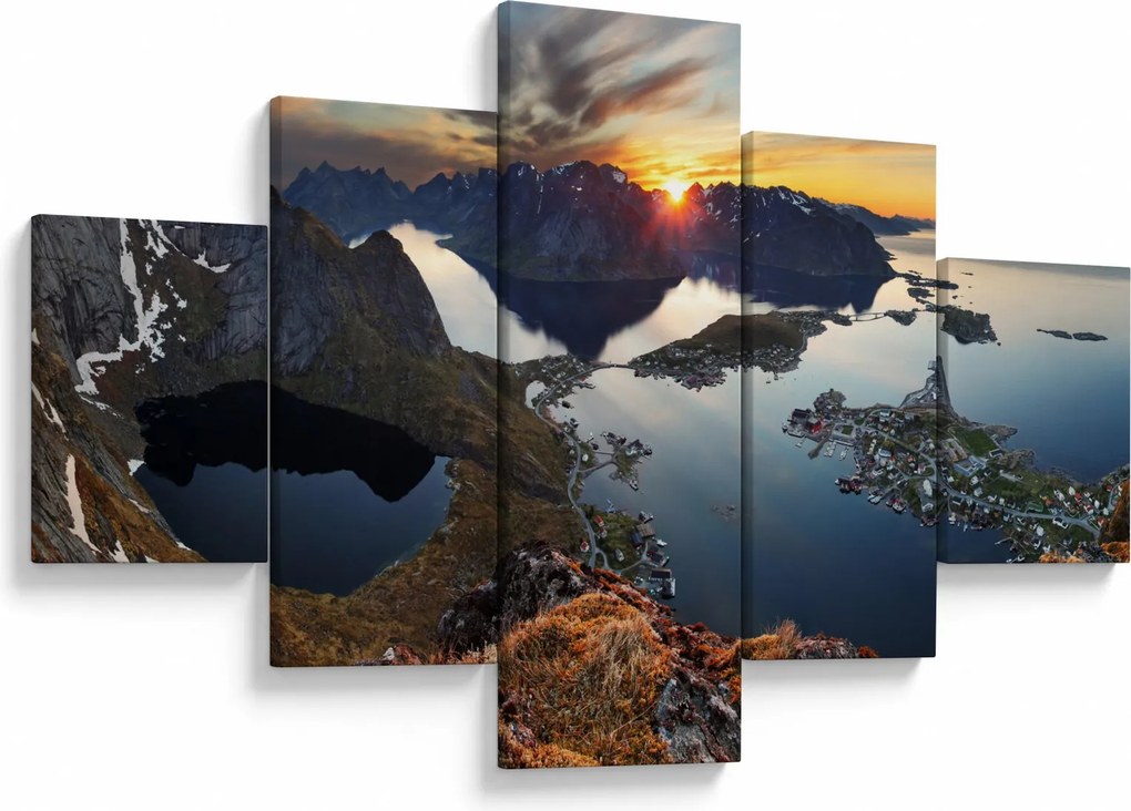 Obraz - Krajobraz górski, Norwegia (125x70 cm)