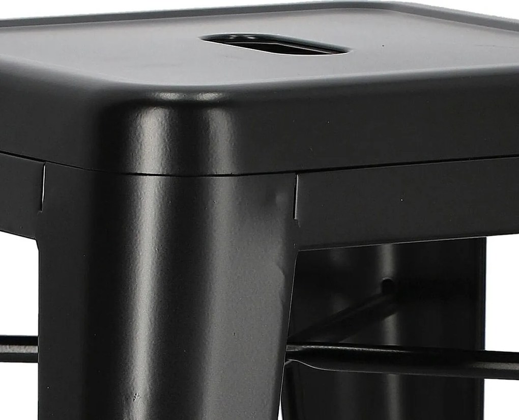 Stołek barowy Paris insp. Tolix 66 cm czarny