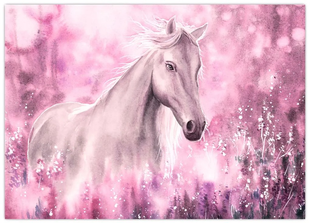 Obraz - Malowany koń (70x50 cm)