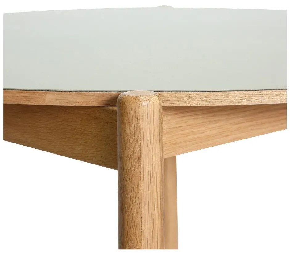 Okrągły stół z litego drewna dębowego ø 115 cm Oblique – Hübsch