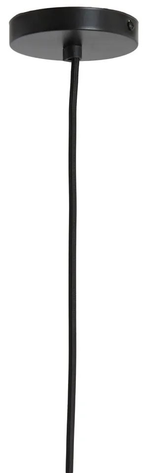 Zielona lampa wisząca z bambusowo-jutowym kloszem ø 32 cm Sendai – Light & Living