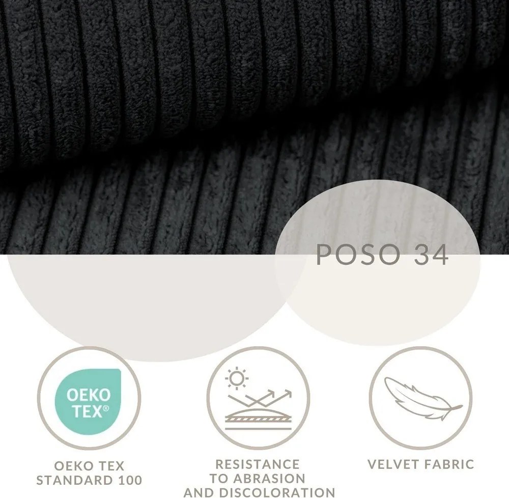 Antracytowe łóżko kontynentalne ze schowkiem 160x200 cm Tasca – Maison de Rêve