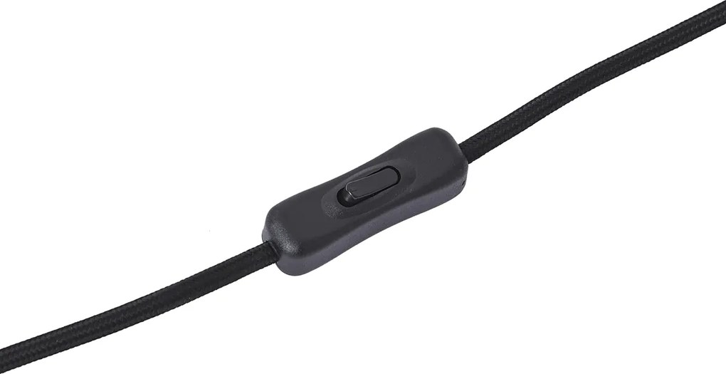 Nowoczesna lampa stołowa drewniana z matowym szarym szkłem - Umbra