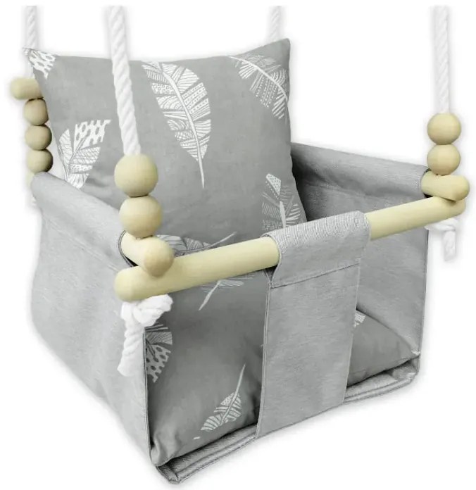 Kubełkowa huśtawka dla niemowlaka piórka M5-K67