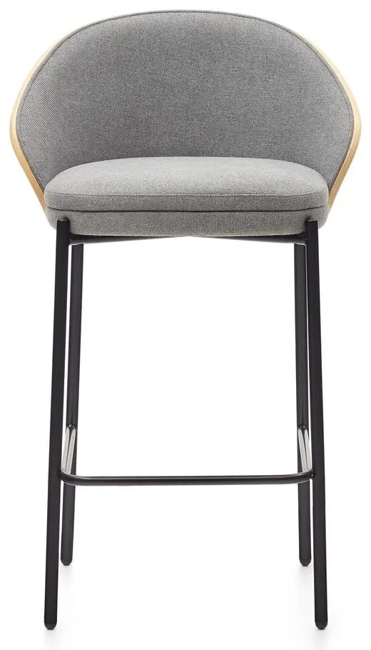 Szaro-naturalny hoker (wysokość siedziska 65 cm) Eamy – Kave Home