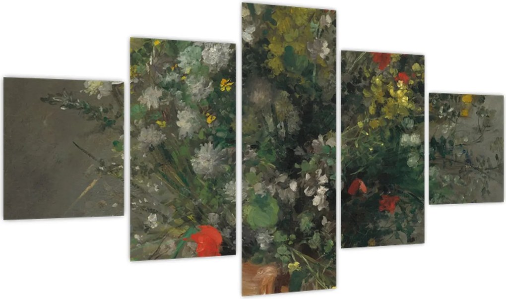 Obraz - Auguste Renoir,  Flowers in a Vase, reprodukcje (125x70 cm)