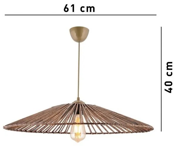 Lampa wisząca Conic, brązowy