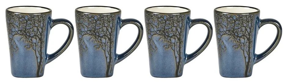 Niebieskie kamionkowe kubki na espresso zestaw 4 szt. 100 ml Hela – Villa Collection