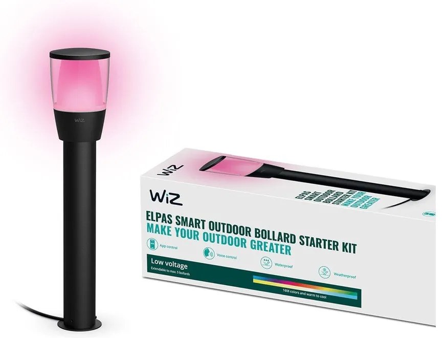 Inteligentna lampa zewnętrzna LED 5 W Bollard Starter Kit – WiZ