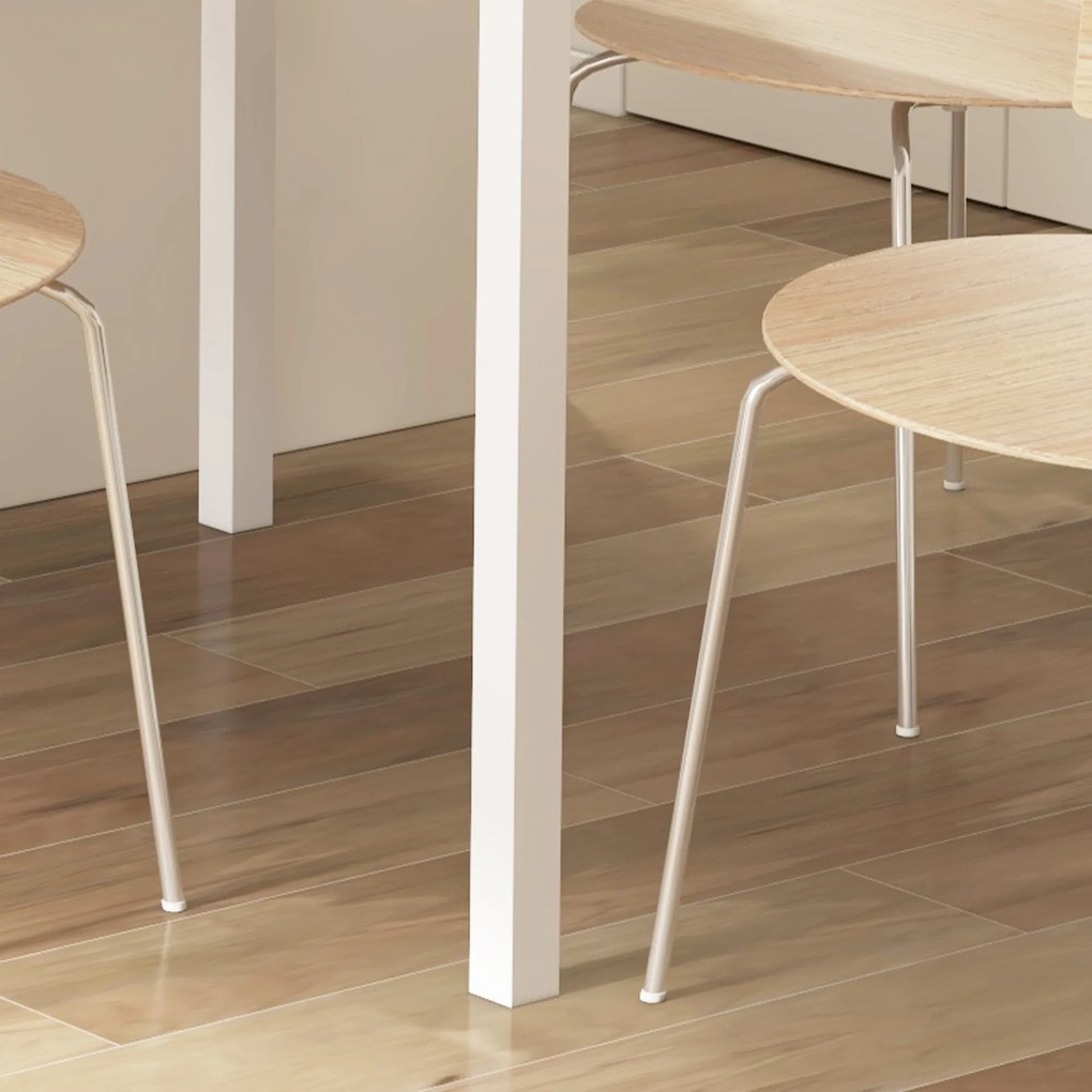 HOMCOM Stół jadalny rozkładany dla 6 osób składany kuchenny brązowo biały nowoczesny | Aosom PL