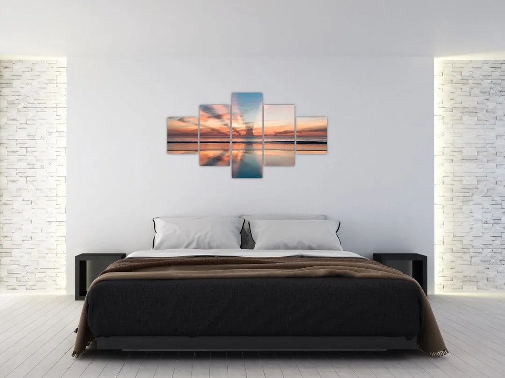 Obraz promieni słonecznych nad plażą Dayton (125x70 cm)