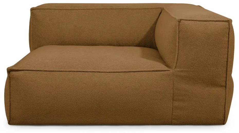 Brązowy worek do siedzenia z materiału bouclé Mass Corner 150 Right – SLOWDOWN