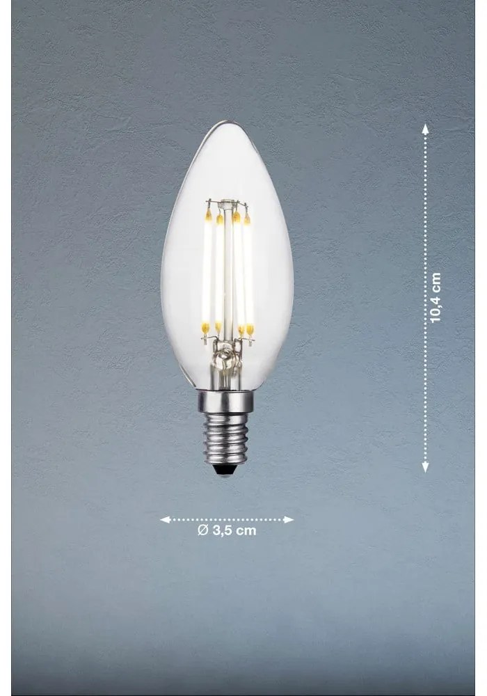 Żarówka z ciepłym światłem z gwintem E14, 2 W Standard – Fischer & Honsel