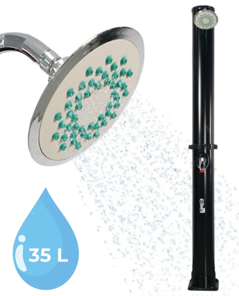 Prysznic solarny KARIBIK, 35l, czarna Jurhan