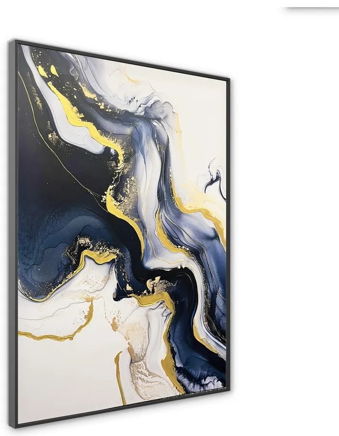 Obraz z ręcznie malowanymi elementami 70x100 cm Sky – Styler