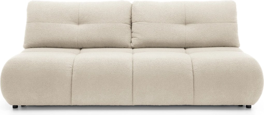 Masseno Sofa CORSO z funkcją spania i pojemnikiem na pościel, Rozkładana sofa - Beżowy, NOW OR NEVER 03
