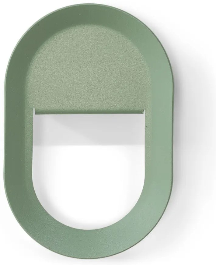 Szarozielony ścienny stalowy haczyk Coucou – Spinder Design