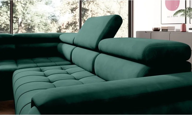 Narożnik CHIVAS L z Elektryczną regulacją siedziska wolnostojący WERSAL