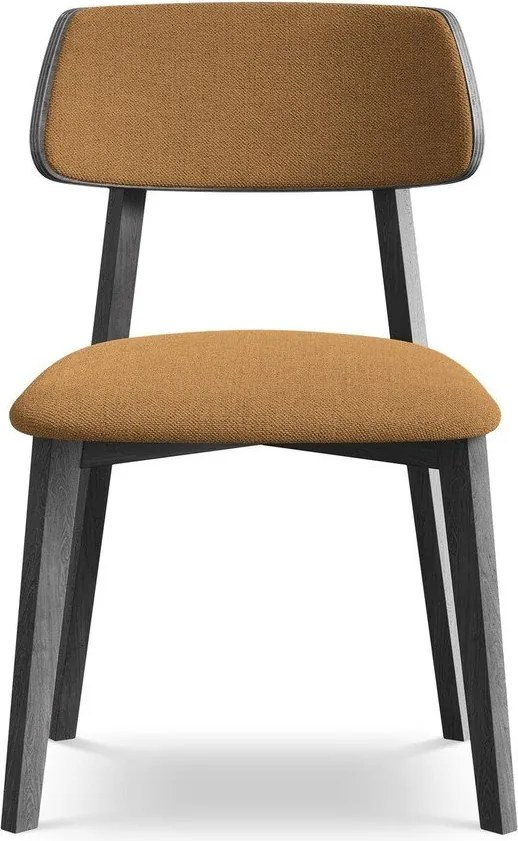 Krzesło z litego drewna w kolorze terakoty Niu – Makamii