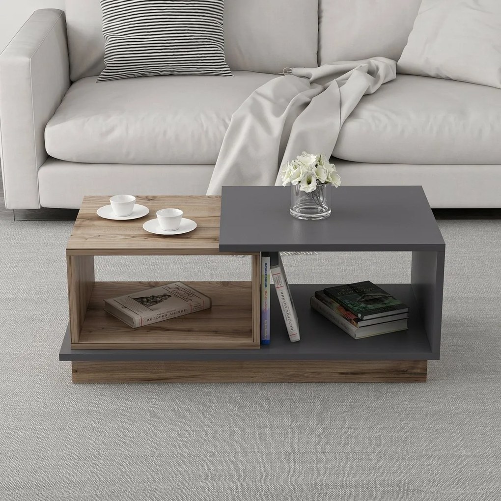 Stolik konferencyjny Concept Anthracite and Oak