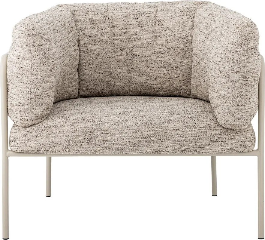 Szarobeżowy fotel Karel – Bloomingville