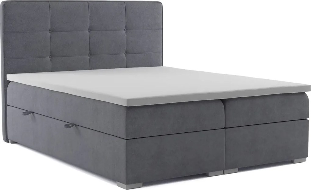 Dwuosobowe łóżko boxspring 160x200 32 kolory E7-N63