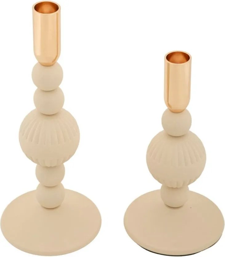 Metalowe świeczniki zestaw 2 szt. Aster – Mauro Ferretti