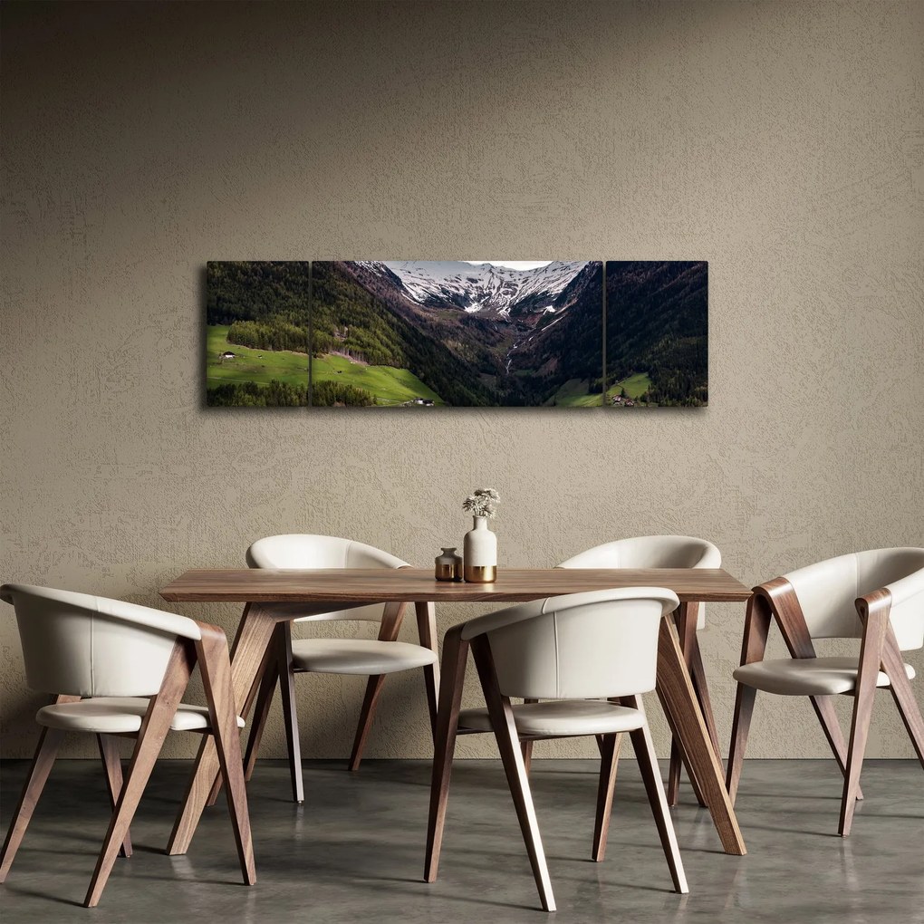 Obraz - Dolina pod górami (170x50 cm)
