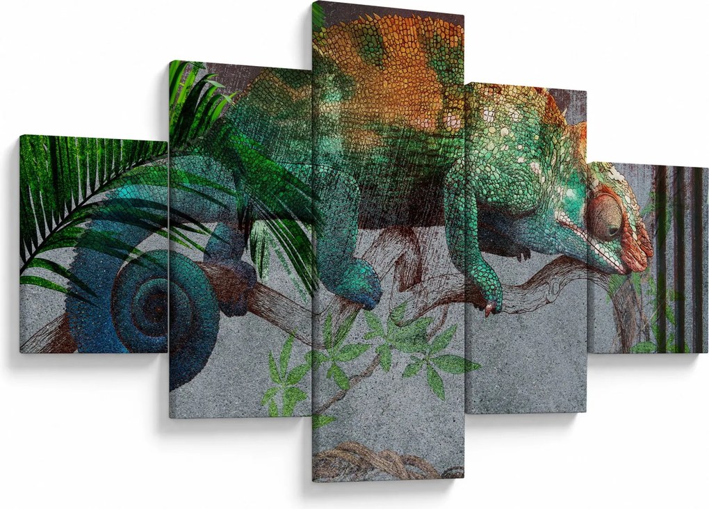 Obraz - Kameleon (125x70 cm)