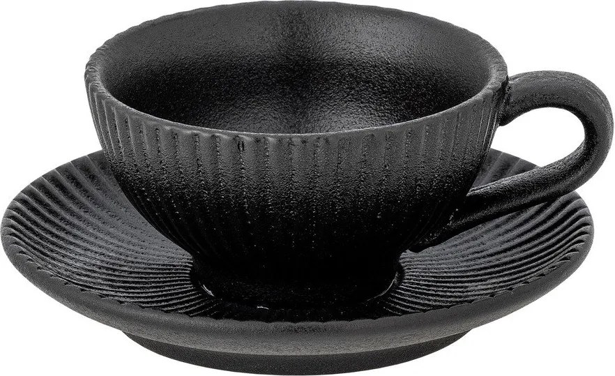 Czarna filiżanka do cappuccino ceramiczna 200 ml Neri – Bloomingville