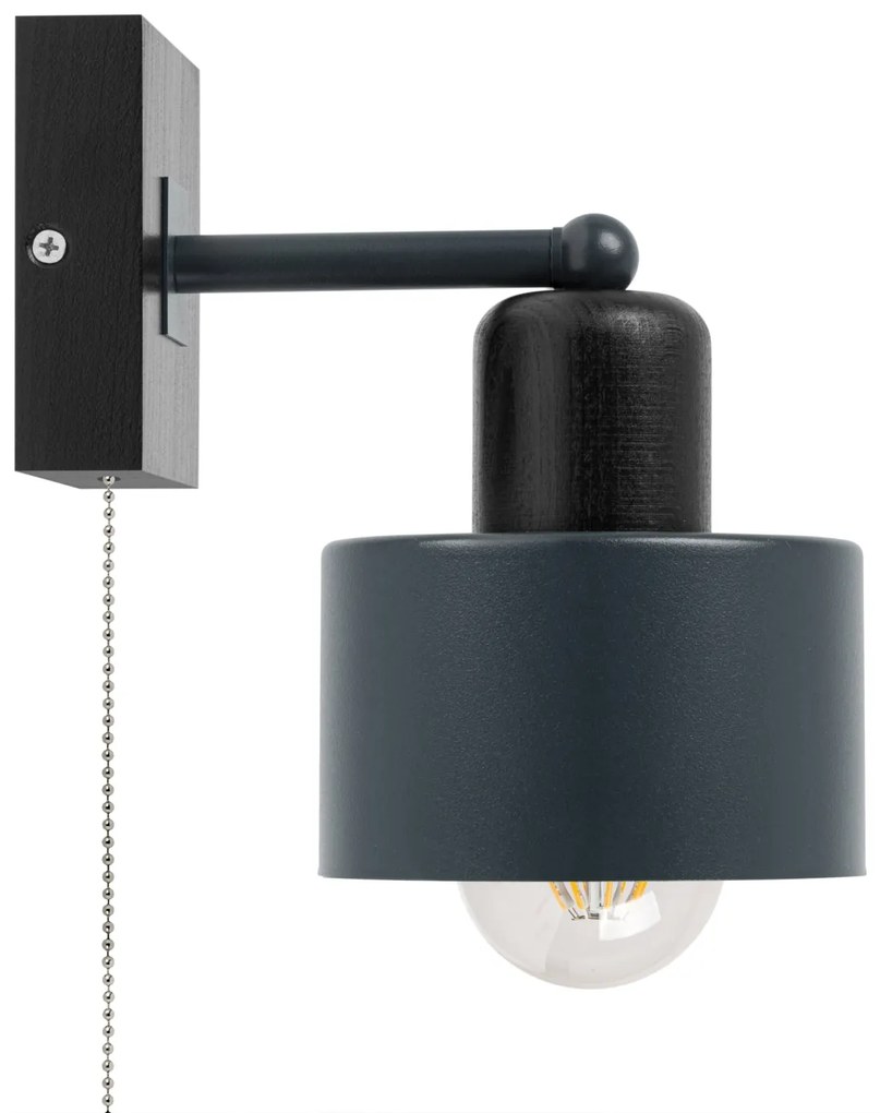 Antracytowo-czarny kinkiet LED SHWD-AN10x10SC jednopunktowy z litego d