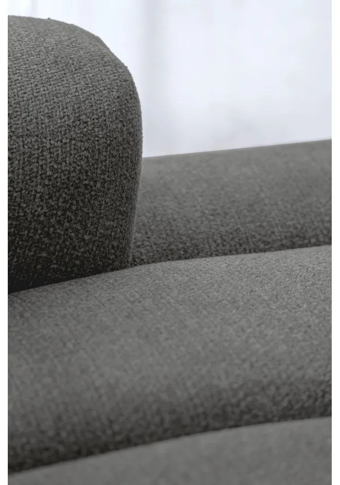 Szary narożnik (prawostronny/z szezlongiem) Shell – Miuform