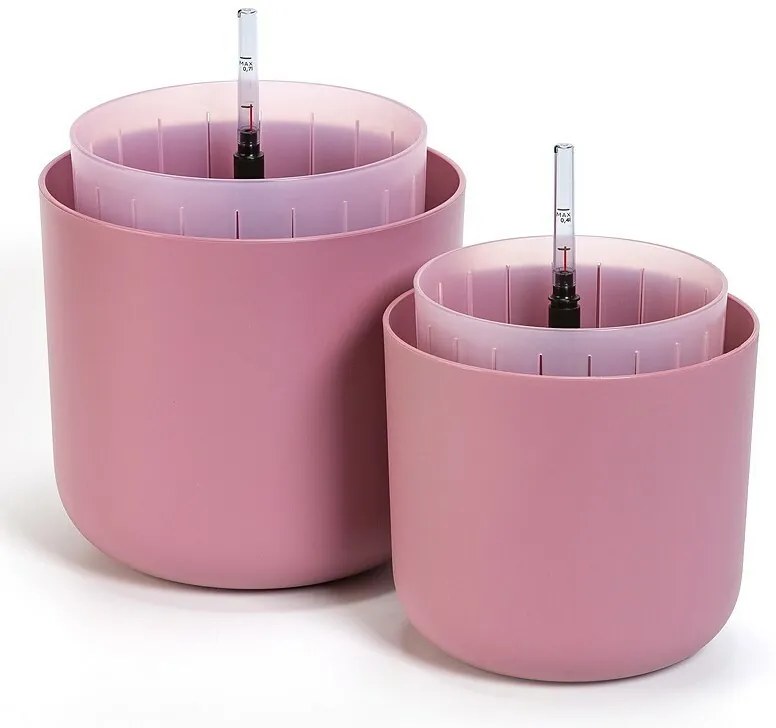 Plastia Doniczka samonawadniająca Tolita Air różowy, śr. 19 cm, śred. 19 cm
